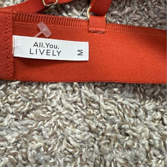 All You Lively Lace Bra in Rust Orange - Picture 4 of 5